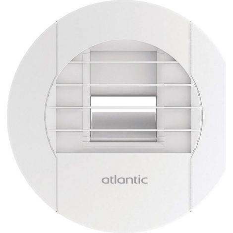 Bouche d'extraction à piles pour système de ventilation hygroréglable BHBW - Débit 5/40 m3/h - Diamètre 80mm - Atlantic (1/2)