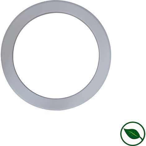 Hublot sans verre en polystyrène choc (PS) finition aluminium 330 x 330 x 45 mm