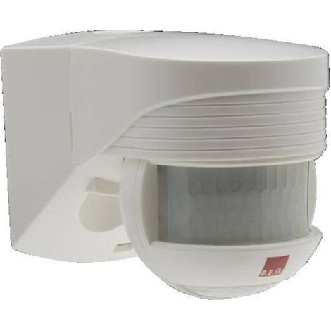 B.E.G. Brück 91002 Montaggio esterno, Da parete Rilevatore di movimento 200 ° Relè Bianco IP54