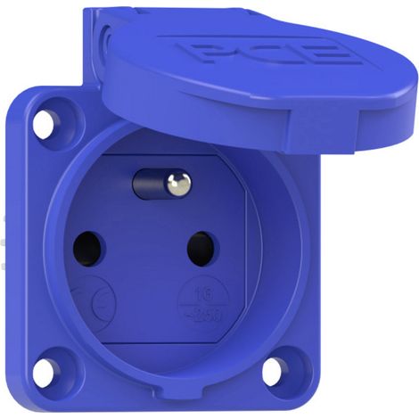 PC Electric 104-0bsc Schutzkontakt-Steckdose IP54 Blau