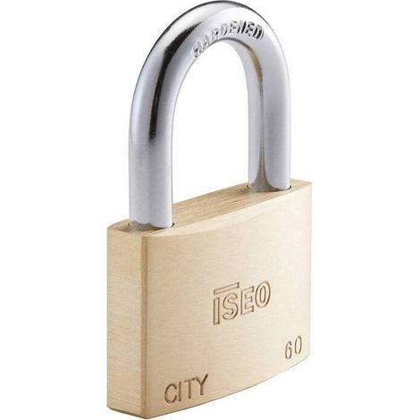 10 x ISEO P700 LUCCHETTO CITY ARCO 60MM OTTONE
