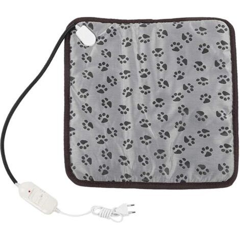 Coussin chauffant pour animaux de compagnie coussin chauffant électrique réglable pour chien chat tapis de contrôle de la chaleur tapis chauffant imperméable couverture pour chiots chatons(S- (1/5)