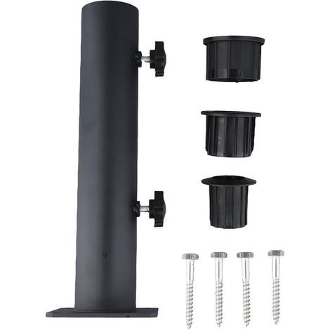 Sonnenschirmständer mit Adapterhülse, geeignet für Garten- oder Terrassentische. (1/5)