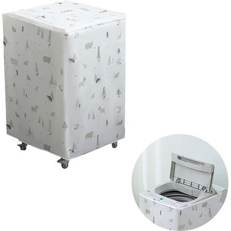 Housse pour machine à laver. Protection imperméable. Pare-soleil anti-poussière. Housse pour machine à laver à tambour/turbo (ouverture par le haut). (1/5)