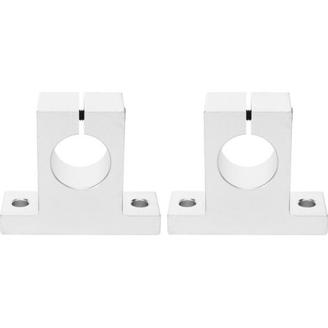 2 fixations de support d'arbre en alliage d'aluminium SK 20 pour charges lourdes (1/5)
