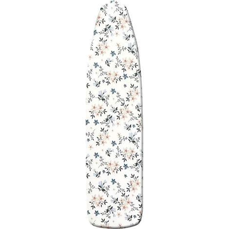 Modern Floral Pattern Ironing Board Cover, Heat Resistant, Drawstring, Gentle Ironing (Green, 42.5 x 17.7 in/108 x 45 cm) (1/5)