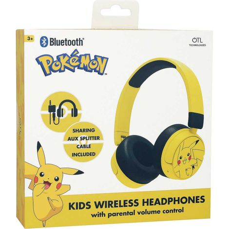 Cuffie wireless BMD Pikachu BMDPK1315 Bluetooth pieghevoli 24h Giallo (1/2)