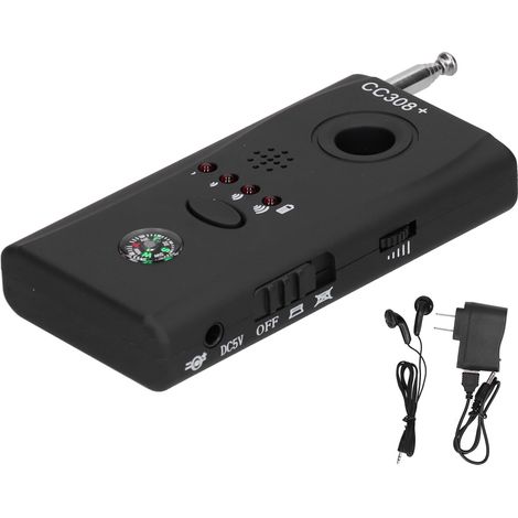 Détecteur de signaux sans fil anti-caméra cachée GPS scanner Cc308, prise américaine 100-240V (1/5)