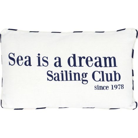 Coussin 30x50 cm SEA blanc (1/5)