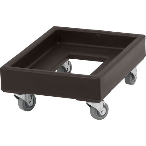 Chariot Camdolly pour cageots et caisses de 49.5 x 67.5 cm - 55.5 x 41.5 x 20.5 cm - Noir - Cambro