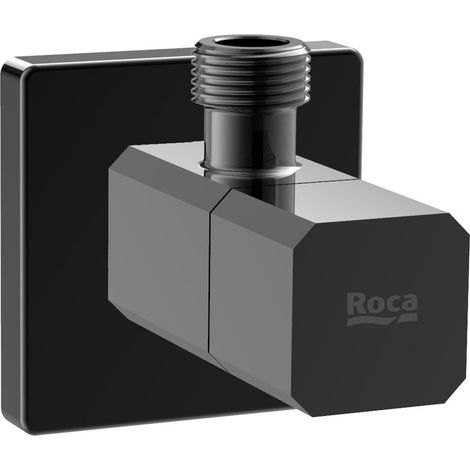 ROCA A5251679CN AQUA Square Llave de Corte 1/2" 3/8" Válvula Cerámica Negro Titanio - ref: A5251679CN