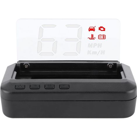 Écran Tête Haute 3-en-1 HUD Moniteur Vitesse Température Eau Voltage Affichage OBD Projecteur Voiture (1/5)