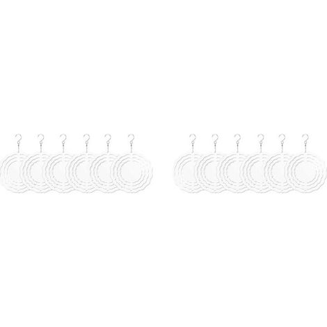 12Pack 3 Pouces Sublimation Wind Spinner Blanks 3D Wind Spinners Hanging Wind Spinners pour la Décoration de Jardin Intérieur Extérieur (1/4)