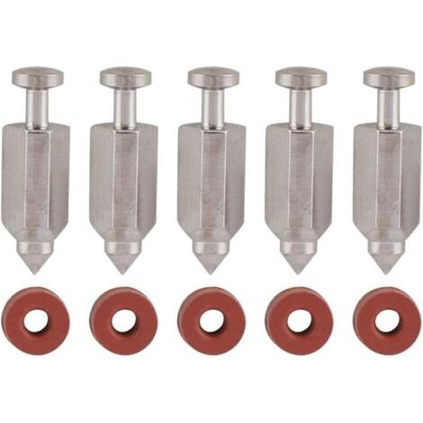 Kit de réparation de joint de siège d'aiguille de soupape à flotteur de carburateur pour moteurs verticaux Briggs Stratton 398188, 281144, 299096, 394681, 83400 5 CV et 6 CV, lot de 5
