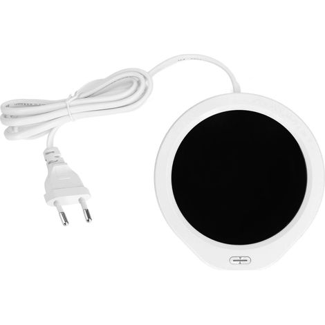 Wiederaufladbarer Tassenwärmer, 18 W, konstante Temperatur 55 °C, energiesparend fürs Büro, EU-Stecker 220 V, weiß (1/5)