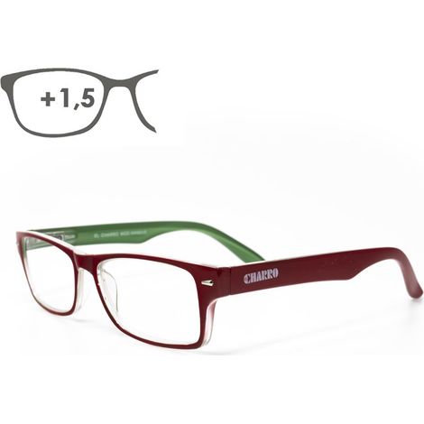 Occhiali da lettura Kansas Rosso/Verde. Aumenta +1,5