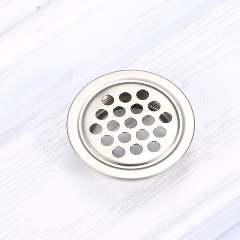 Griglia di ventilazione in acciaio inox, diametro 19 mm, con rete rotonda in acciaio inox, adatta per le prese d'aria degli armadi da cucina (1/5)