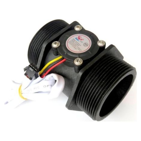 Capteur de Débit D'eau, YF-DN50 DC5-24V Compteur de Débit G1.5in Débitmètre à Turbine à Effet Hall pour Distributeurs Automatiques D'eau, Machines à Cartes