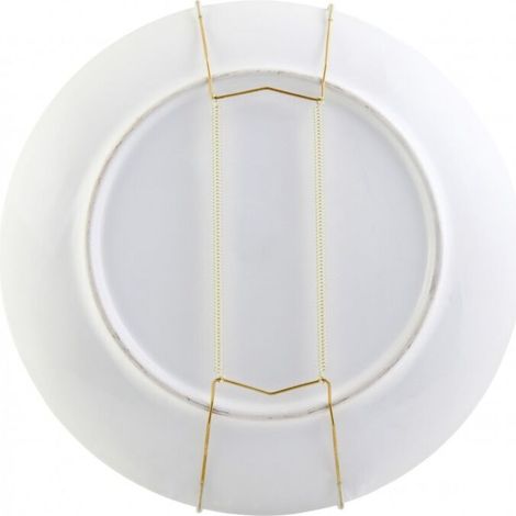 Lot de 2 fixe-assiettes à ressort – Aluminium laité – Pour assiettes de 20 à 25 cm – Fabrication française (1/4)