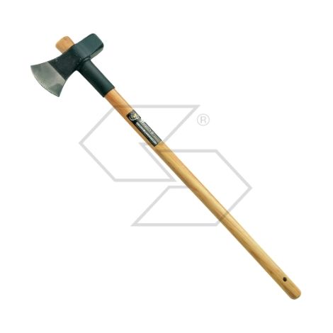 MERLIN Stahlspaltkeil mit 100 cm langem, poliertem und lackiertem Griff