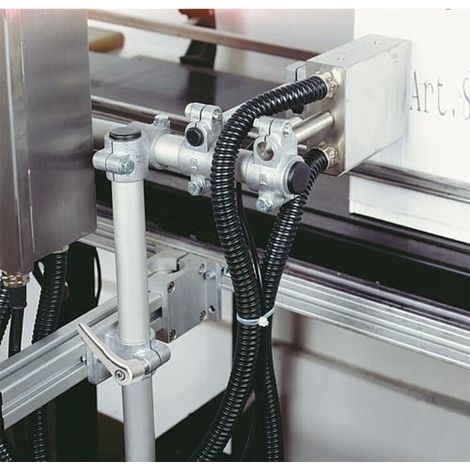 KIPP Rohrverbinder mit Fuß Aluminium für Vierkantrohre A=30,3 Stahl (1/3)