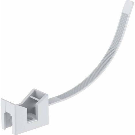 OBO Bettermann Collier de serrage pour câbles 7,5x180mm polyamide gris clair RAL 7035, 2332790 (1/2)