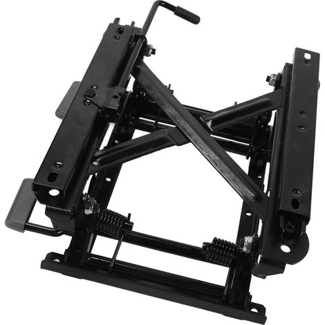 Sitzerhöhungsset mit Gleitschienen, 155 mm Hubhöhe, universeller Stahlbasis für Linkslenkerfahrzeuge (1/5)
