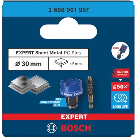 Bosch EXPERT Lochsäge Sheet Metal Power Change Plus, 30 x 5 mm