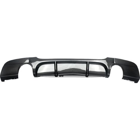 Diffuseur de pare-chocs arrière, plastique ABS, style M Performance, Aspect Fibre de Carbone (1/2)
