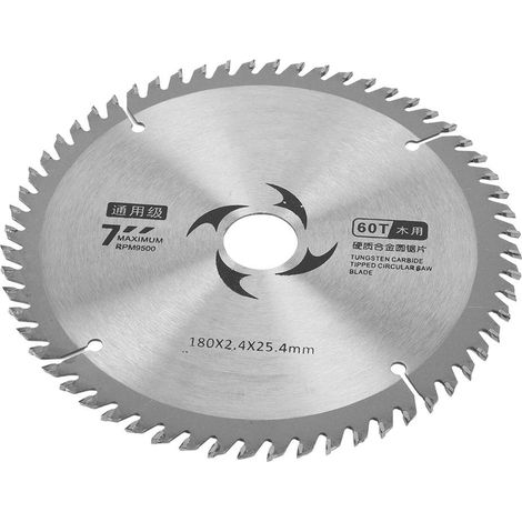 Kreissägeblatt aus Hartmetall, runde Trennscheibe für Holzbearbeitungswerkzeuge, 7 Zoll, 60 Zähne (1/5)