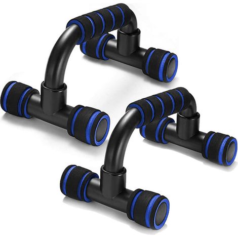 Push Up Bars - Ergonomic Foam-Grip Handles with Non-Slip Rubber Feet - Portable Home Fitness Equipment for Floor Workouts - Set of 2 (1/5)