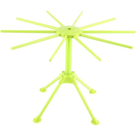 Séchoir à pâtes pliable, 10 échelons extensibles, 28x16,8 cm, vert – DELKEVIC (1/5)