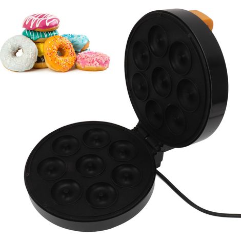 Machine à mini-donuts 1400 W, machine à gâteaux et petits-déjeuners, machine à donuts 8 trous, machine à pain, norme européenne 220 V (1/5)