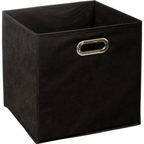 Cesta de tela mix n modul 31x31cm negra - 5five