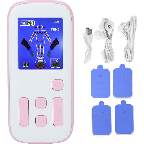 Tensiomètre musculaire électrique professionnel, appareil de massage à impulsions numériques, soulagement de la douleur multi-fonctionnel, électrodes adhésives réutilisables, kit complet pour thérapie (1/5)