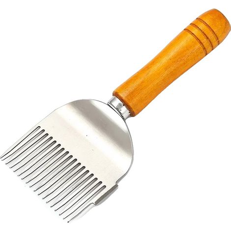 Cuchara para miel, acero inoxidable duradero, mango ergonómico de madera, 1 unidad (1/2)