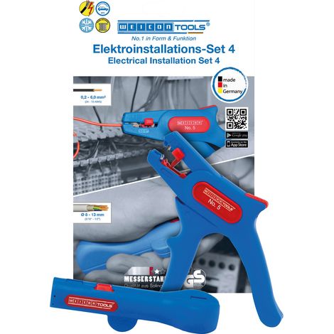 WEICON TOOLS No 5 + No 13 10039678  Abisolierzange Inkl. Kabelentmanteler 0.2 bis 6.0 mm²