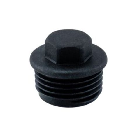 Bouchon mâle hexagonal (sachet de 50 unités) - 1/2" - Noir, (1/5)