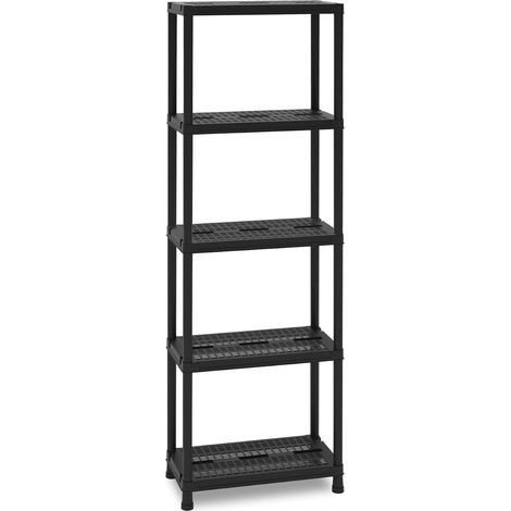 Scaffale Toomax Vent 63 nero ventilato 5 ripiani 60x30x180 cm (1/4)