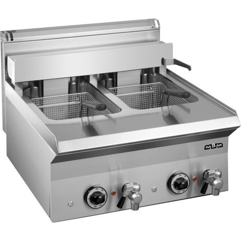 Friteuse électrique - 10 + 10L - 9 + 9 kW - Double cuve - Triphasée - SMART 650 - Arilex