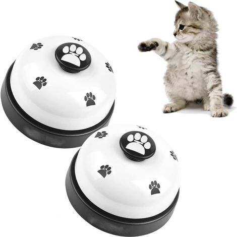 Cloche d'entraînement pour animaux de compagnie, 2 pièces, cloches d'entraînement pour chiens, cloches d'entraînement pour chiots pour chiens et chats (1/5)