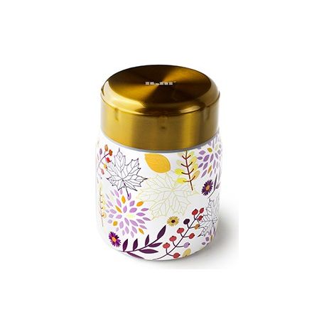 THERMOS SOLIDI INOX DECORO FOGLIE