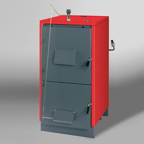 Chaudière bois 33 kW – Rendement 65 % – Corps en acier – Volume de chargement 125 L pour bûches jusqu’à 50 cm – Unical (1/5)