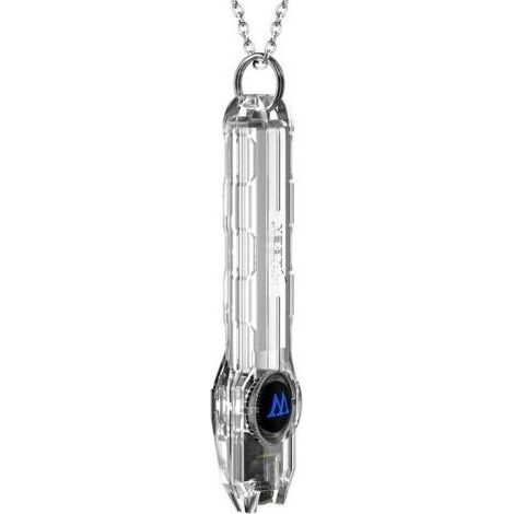 Miniatur-G1-LED-Taschenlampe, 40 Lumen, USB-C-aufladbar, kleine Schlüsselanhängerlampe für Outdoor-Camping (transparent) (1/4)