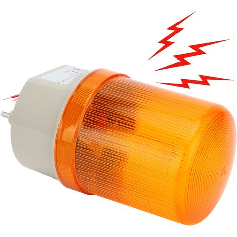 BERM® BEM-1101J Voyant d'alarme pour équipement, LED, signal sonore et visuel, 220 V CA, jaune (1/5)