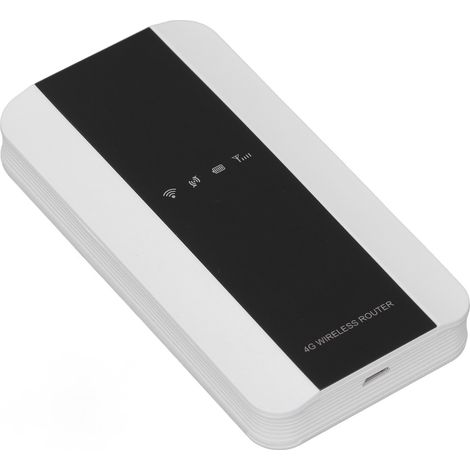 Point d'accès mobile 4G LTE 300 Mbps, batterie 3000 mAh, support USB, jusqu'à 10 utilisateurs, routeur Wi-Fi portable, édition UE/Asie, compatible avec ordinateurs de bureau, portables, tablettes et t (1/5)