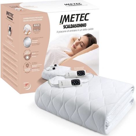 Imetec 16729 Heizdecke Elektrischer Bettwärmer 300 W Weiß Stoff (1/2)