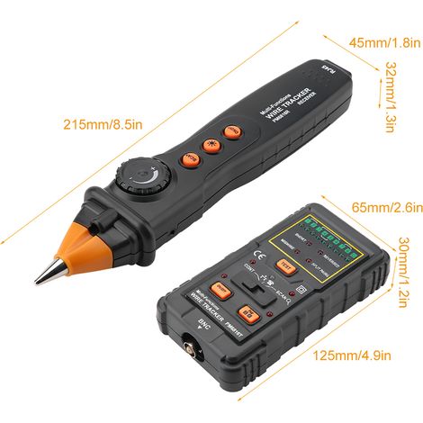 PEAKMETER PM6816 Multifunktionales RJ45/RJ11-Netzwerkkabel-Detektor, Anti-Interferenz-Netzwerkkabel-Tracker und Kabelinspektionsgerät (1/5)