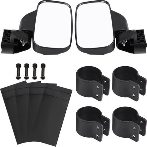 Rétroviseur latéral de moto réglable, conception convexe pour UTV Polaris Ranger RZR Can Am (1/5)