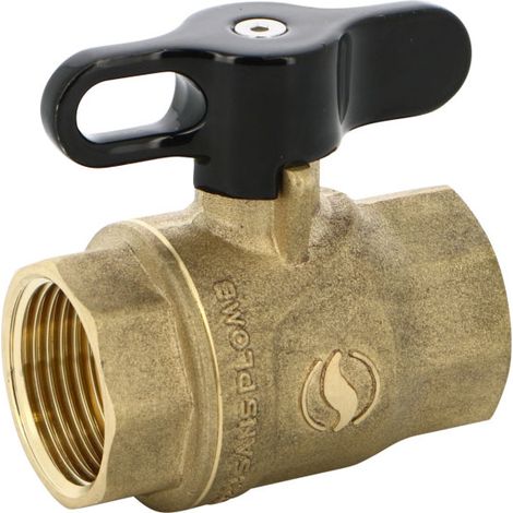 Vanne à sphère Serena PN40 ACS Manette Papillon noire Femelle/Femelle 3/4" (20/27) - Sferaco (1/2)